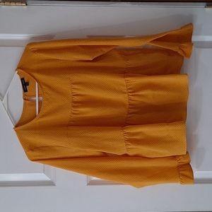 Yellow with small polkadots